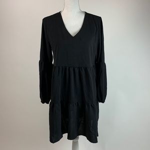 Black Ruffled Dress